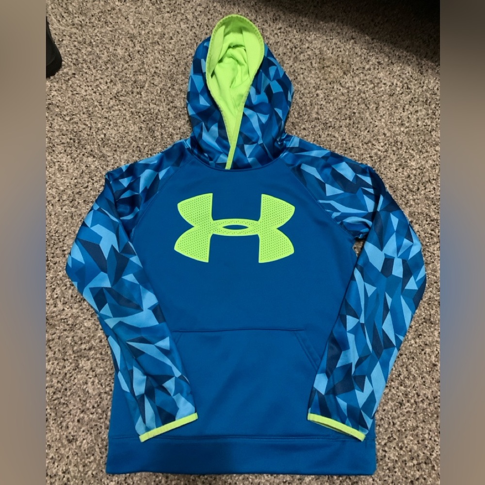 Under Armour hoodie bright blue and lime green